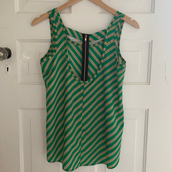 Green & Tan Boutique Tank - Picture 2 of 2